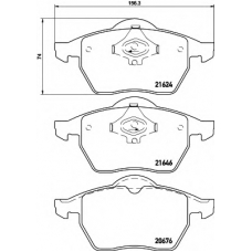 8DB 355 007-881 HELLA Комплект тормозных колодок, дисковый тормоз