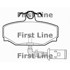 FBP1544 FIRST LINE Комплект тормозных колодок, дисковый тормоз