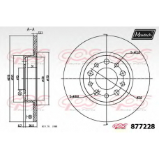 877228.0000 MAXTECH Тормозной диск