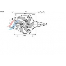 FT7287 AVA Вентилятор, охлаждение двигателя