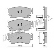 255.1 TRUSTING Комплект тормозных колодок, дисковый тормоз