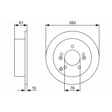 0 986 479 345 BOSCH Тормозной диск