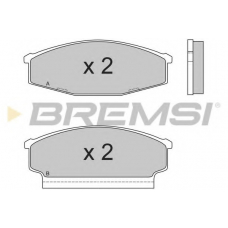 BP2408 BREMSI Комплект тормозных колодок, дисковый тормоз