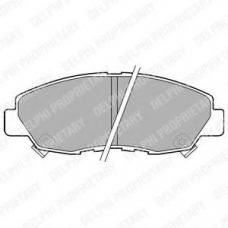 LP1449 DELPHI Комплект тормозных колодок, дисковый тормоз