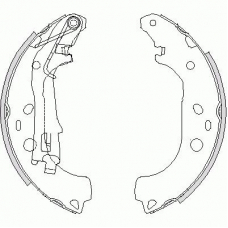 Z4206.00 WOKING Комплект тормозных колодок