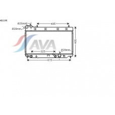 HD2195 AVA Радиатор, охлаждение двигателя