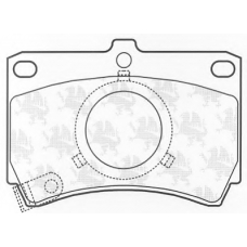 BP416 QH Benelux Комплект тормозных колодок, дисковый тормоз