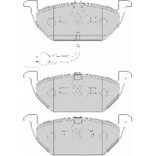 FD7085N NECTO Комплект тормозных колодок, дисковый тормоз