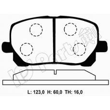 IBD-1213 IPS Parts Комплект тормозных колодок, дисковый тормоз