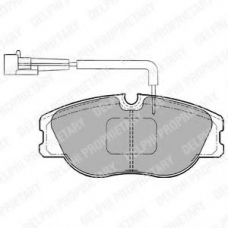 LP1186 DELPHI Комплект тормозных колодок, дисковый тормоз