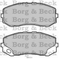 BBP2314 BORG & BECK Комплект тормозных колодок, дисковый тормоз