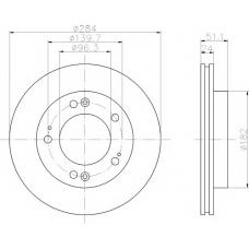 MDC1315 MINTEX Тормозной диск