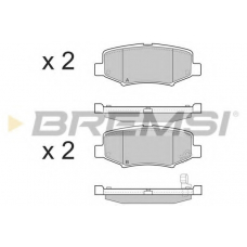 BP3398 BREMSI Комплект тормозных колодок, дисковый тормоз