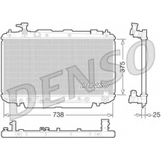 DRM50065 DENSO Радиатор, охлаждение двигателя