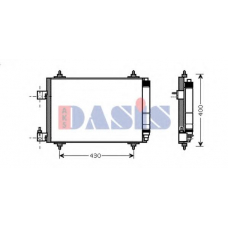 162013N AKS DASIS Конденсатор, кондиционер
