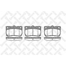 1192 002-SX STELLOX Комплект тормозных колодок, дисковый тормоз