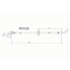 1 987 476 121 BOSCH Тормозной шланг