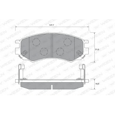 151-1694 WEEN Комплект тормозных колодок, дисковый тормоз