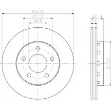 MDC1420 MINTEX Тормозной диск