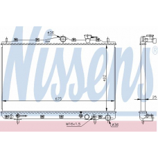 67005 NISSENS Радиатор, охлаждение двигателя