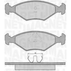 363916060229 MAGNETI MARELLI Комплект тормозных колодок, дисковый тормоз