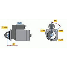 0 001 231 036 BOSCH Стартер