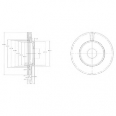 BG2419 DELPHI Тормозной диск