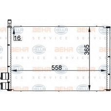 8FC 351 300-354 HELLA Конденсатор, кондиционер