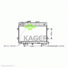 31-1427 KAGER Радиатор, охлаждение двигателя