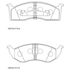 KD0601 ASIMCO Комплект тормозных колодок, дисковый тормоз