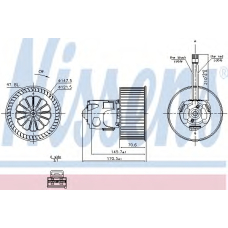 87242 NISSENS Вентилятор салона