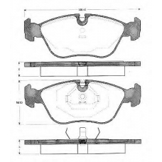 BLF738 QUINTON HAZELL Комплект тормозных колодок, дисковый тормоз
