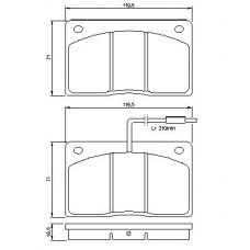 0 986 460 932 BOSCH Комплект тормозных колодок, дисковый тормоз