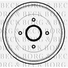 BBR7125 BORG & BECK Тормозной барабан