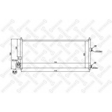 10-45032-SX STELLOX Конденсатор, кондиционер