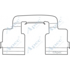 KIT1106 APEC Комплектующие, тормозные колодки