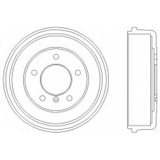 62101 PAGID Тормозной барабан