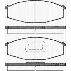 8110 14036 TRISCAN Комплект тормозных колодок, дисковый тормоз