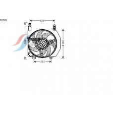 FD7525 AVA Вентилятор, охлаждение двигателя
