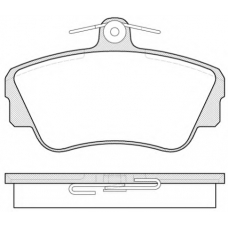 0309 00 KAWE Комплект тормозных колодок, дисковый тормоз