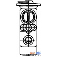 8UW 351 029-011 HELLA Расширительный клапан, кондиционер