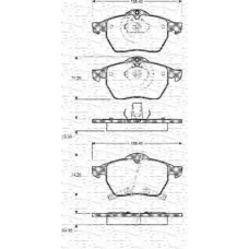 430216171032 MAGNETI MARELLI Комплект тормозных колодок, дисковый тормоз