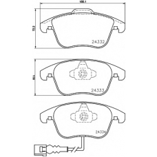 8DB 355 014-031 HELLA PAGID Комплект тормозных колодок, дисковый тормоз