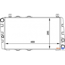 8MK 376 764-061 HELLA Радиатор, охлаждение двигателя