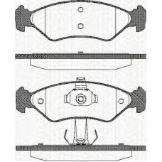 811016168 TRISCAN Комплект тормозных колодок, дисковый тормоз