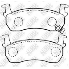 PN2131 NiBK Комплект тормозных колодок, дисковый тормоз