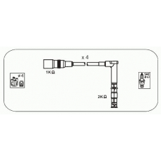 M1 JANMOR Комплект проводов зажигания