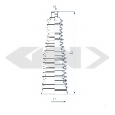 84152 SPIDAN Пыльник, рулевое управление