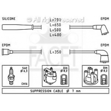 4.7189 FACET Ккомплект проводов зажигания
