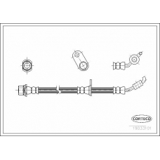 19033101 CORTECO Тормозной шланг